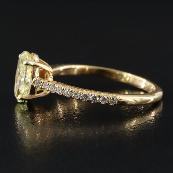 Tiffany & Co. Novo 18K 1.21 CTW IF Fancy Yellow Diamond Engagement Ring - Picture 5 of 12